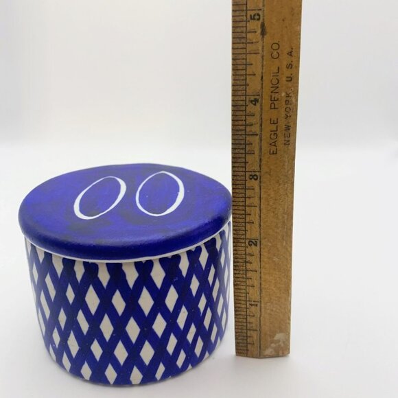 Vintage Signed Clay Pottery Lidded Jar - Picture 6 of 7